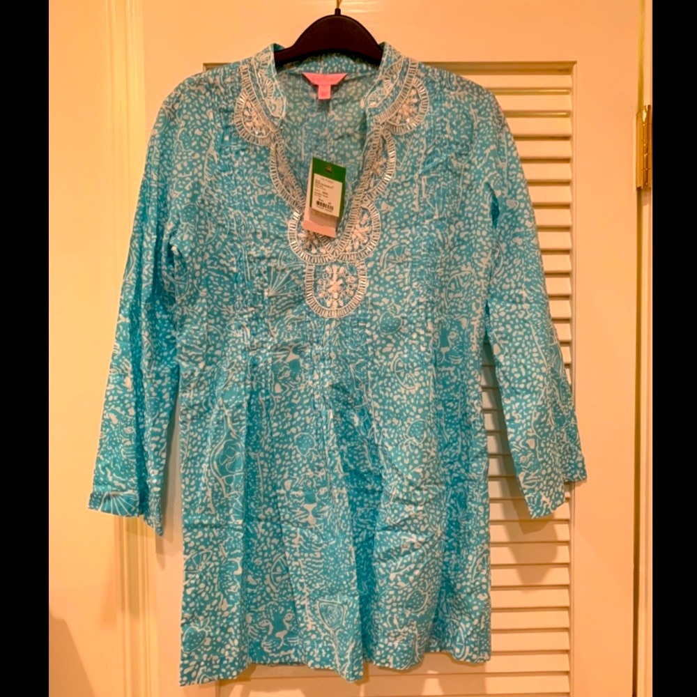 HP🎉 NWT Lilly Pulitzer Sarasota Tunic (“Shorely Blue”) - Picture 2 of 12